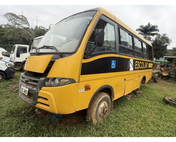 Foto de ONIBUS MPOLO/VOLARE V8L 4X4 EO, DIESEL, AMARELA, 2013/2014, CHASSI: 93PB58M1MEC050592, RENAVAM: 00995803790, NO ESTADO EM QUE SE ENCONTRA.