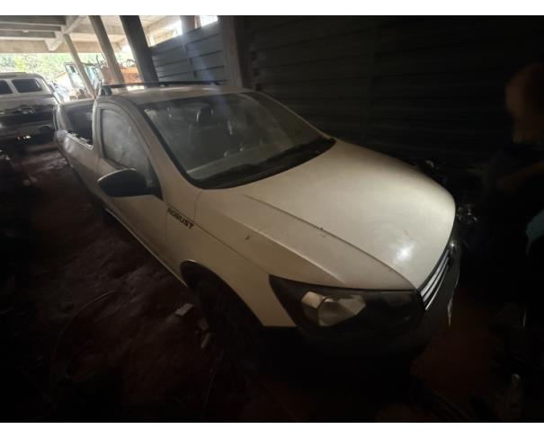 Foto de CAMINHONETE VW/NOVA SAVEIRO RB MBVS, ALCOOL/GASOLINA, BRANCA, 2018/2019, CHASSI: 9BWKB45UXKP020424, RENAVAM: 01161669148, NO ESTADO EM QUE SE ENCONTRA.