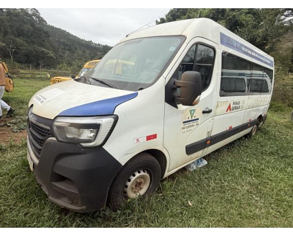 Foto de MICROONIB RENAULT/MASTER JI MBUS C, DIESEL, BRANCA, 2023/2024, CHASSI: 93YF6200XRJ610287, RENAVAM: 01337425734, NO ESTADO EM QUE SE ENCONTRA.