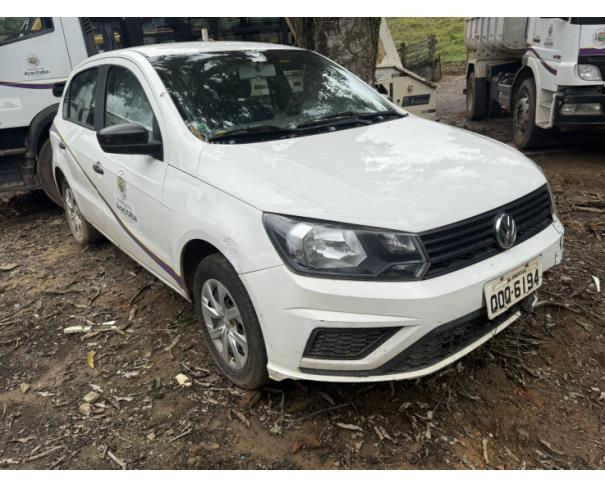 Foto de AUTOMOVEL  VW/GOL 1.0L MC4, ALCOOL/GASOLINA, BRANCA, 2018/2019, CHASSI: 9BWAG45U1KT008327, RENAVAM: 01157480877, NO ESTADO EM QUE SE ENCONTRA.