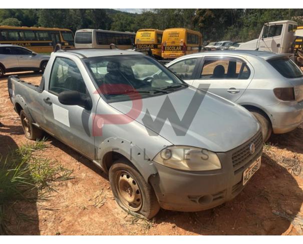 Foto de CARGA / CAMINHONETE FIAT/STRADA WORKING, 2012/2013, ALC/GASOL, PRATA, PLACA HLF-9981, RENAVAM: 00482159391, CHASSI: 9BD27805MD7566254, NO ESTADO EM QUE SE ENCONTRA.