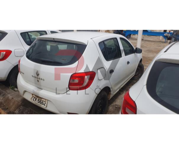 Foto de PASSAGEIRO / AUTOMOVEL RENAULT/SANDERO AUTH 10, ALCOOL/GASOLINA, BRANCA, 2017/2018, PLACA PZV-5662, CHASSI: 93Y5SRF84JJ864391, RENAVAM: 01120119240, NO ESTADO EM QUE SE ENCONTRA. 