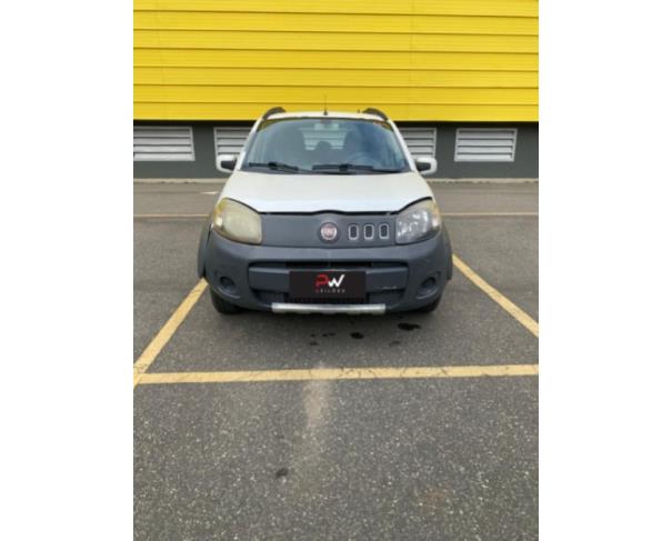 Foto de AUTOMOVEL FIAT/UNO WAY 1.0, ALCOOL/GASOLINA, BRANCA, 2012/2014, NO ESTADO EM QUE SE ENCONTRA. 
