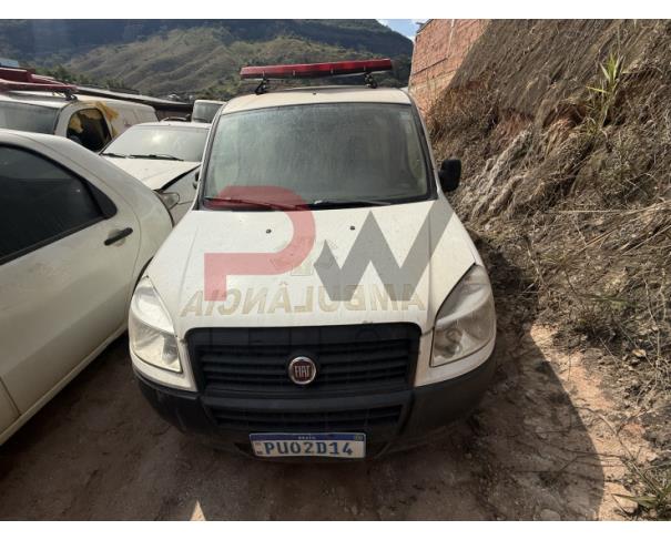 Foto de CAMINHONETE FIAT/DOBLO 1.8 ATENA AMB, ALCOOL/GASOLINA, 2014/2014, BRANCA, CHASSI: 9BD223156E2038559, RENAVAM: 01285141099, NO ESTADO EM QUE SE ENCONTRA.