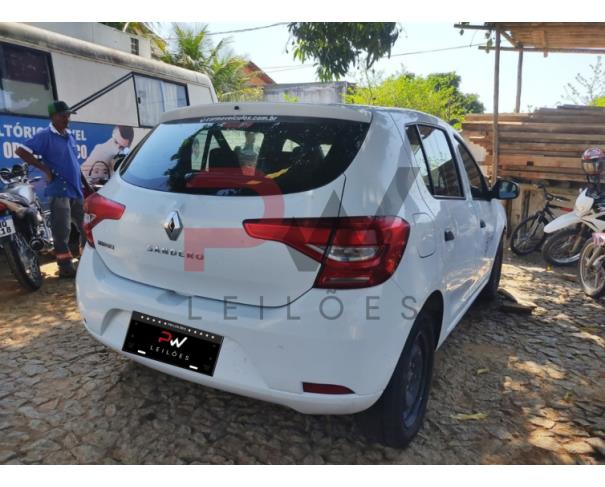 Foto de PASSAGEIRO / AUTOMOVEL RENAULT/SANDERO LIFE10MT, ALCOOL/GASOLINA, BRANCA, 2020/2021,NO ESTADO EM QUE SE ENCONTRA. 