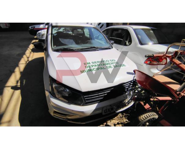 Foto de VW/GOL 1.6L MB5, ALCOOL/GASOLINA, BRANCA, 2020/2020, CHASSI: 9BWAB45U7LT106875, RENAVAM:122807819 , NO ESTADO EM QUE SE ENCONTRA.