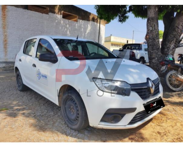 Foto de PASSAGEIRO / AUTOMOVEL RENAULT/SANDERO LIFE10MT, ALCOOL/GASOLINA, BRANCA, 2020/2021, NO ESTADO EM QUE SE ENCONTRA. 