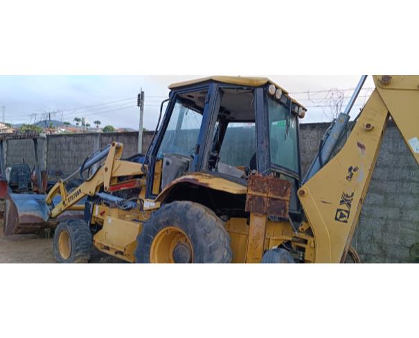 Foto de RETROESCAVADEIRA XCMG XT870BR, AMARELA, ANO 2018, NO ESTADO EM QUE SE ENCONTRA.