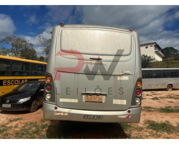 Foto de PASSAGEIRO / ONIBUS AGRALE/COMIL PIA ROD O, 2011/2012, DIESEL, PRATA, PLACA HLQ-3130, RENAVAM: 00450608263, CHASSI: 9BYC22Y1SCC005386, NO ESTADO EM QUE SE ENCONTRA.