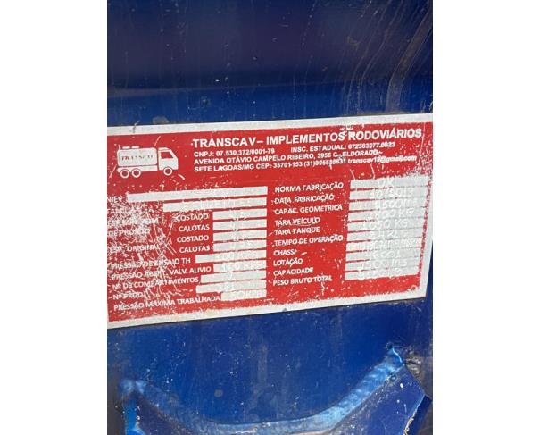 Foto de TANQUE LIMPA-FOSSA TRANSCAV, COR AZUL, ANO 2019, NO ESTADO EM QUE SE ENCONTRA.