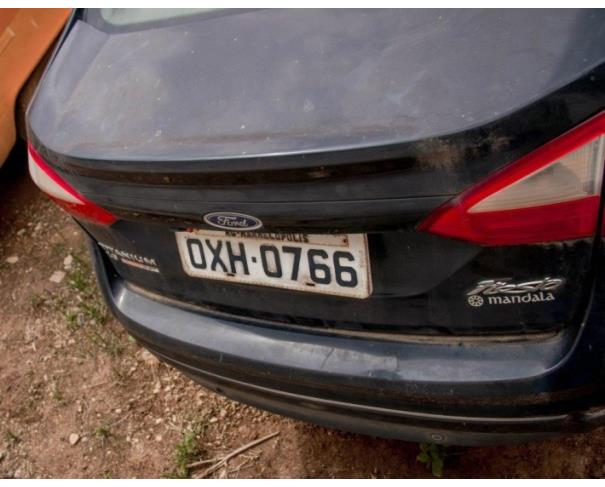 Foto de PAS/AUTOMOVEL I/FORD FIESTA SD 6LTIA, ALCOOL/GASOLINA, 2014/2014, PRETA,  PLACA: OXH-0766,  RENAVAM: 01004324700, CHASSI: 3FADP4YJ1EM208254, NO ESTADO EM QUE SE ENCONTRA.