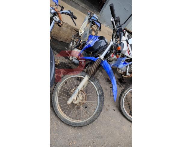 Foto de MOTOCICLE YAMAHA/XTZ 125E, GASOLINA, AZUL, 2013/2014, CHASSI: ...35203,  NO ESTADO EM QUE SE ENCONTRA.