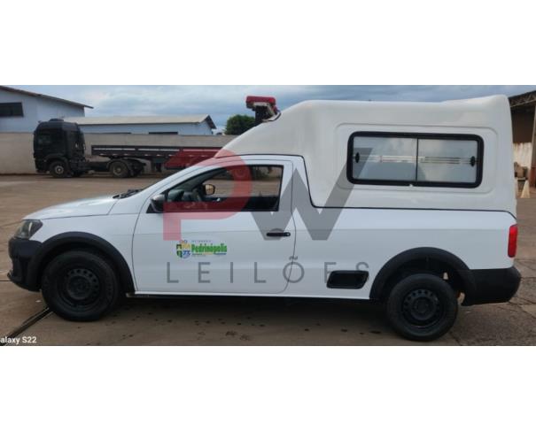 Foto de CAMINHONE VW/SAVEIRO CS ST MB, ALCOOL/GASOLINA, BRANCA, 2014/2015, CHASSI: ...68995, NO ESTADO EM QUE SE ENCONTRA.