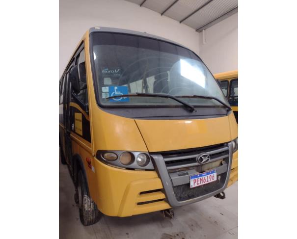 Foto de PASSAGEIRO ONIBUS, MPOLO/VOLARE V8L 4X4 EO, 2012/2013, AMARELA, DIESEL, PLACA PEM-6I96, RENAVAM: 00541051075, CHASSI: 93PB58M1MDC044671, NO ESTADO EM QUE SE ENCONTRA.