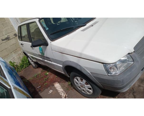 Foto de AUTOMOVEL FIAT/UNO MILLE WAY ECON, ALCOOL/GASOLINA, BRANCA, 2009/2010, CHASSI: 9BD15844AA6407264, RENAVAM: 00192198785, NO ESTADO EM QUE SE ENCONTRA.