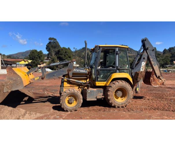 Foto de RETROESCAVADEIRA XCMG, XC870BR-I AMARELA, ANO 2024, Nº DE IDENT: XUG08703ERPA01937, NO ESTADO EM QUE SE ENCONTRA.