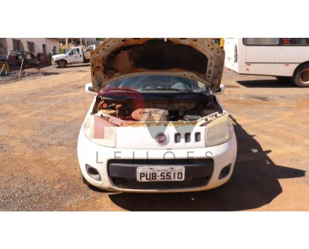 Foto de UNO ECONOMY 0,5L 088CV 1400  FAB FIAT COR BRANCA PLACA PUB-5510 ANO FAB/MOD 2014/2014 COMBUSTÍVEL FLEX CHASSI 9BD195173E0587308 RENAVAM 1009864073 , NO ESTADO EM QUE SE ENCONTRA.