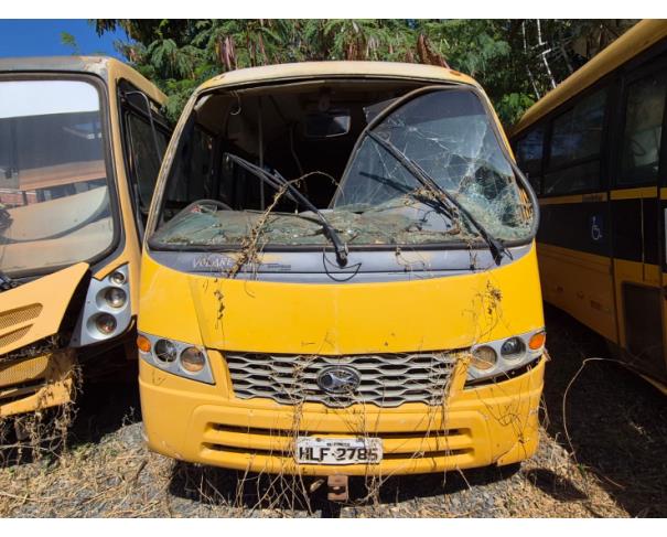 Foto de ONIBUS MARCOPOLO/VOLARE V8L ESC, DIESEL, AMARELA, 2009/2009, CHASSI: 93PB42G3P9C030214, RENAVAM: 00191834750, NO ESTADO EM QUE SE ENCONTRA. 