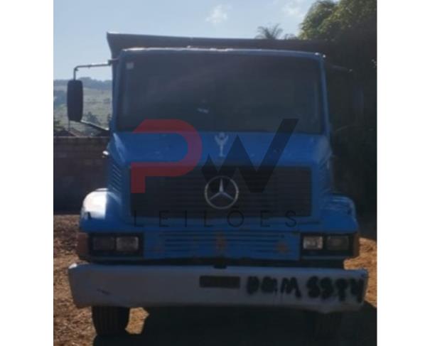 Foto de CAMINHAO M.B./M.BENZ L 1218, DIESEL, AZUL, 1991/1991, CHASSI: ...10515, NO ESTADO EM QUE SE ENCONTRA.
