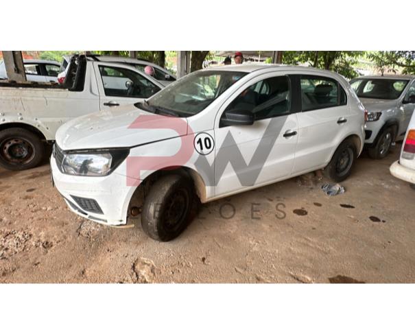 Foto de AUTOMOVEL VW/GOL 1.0L MC4, ALCOOL/GASOLINA, BRANCA, 2020/2021, CHASSI: ...31726, NO ESTADO EM QUE SE ENCONTRA. 