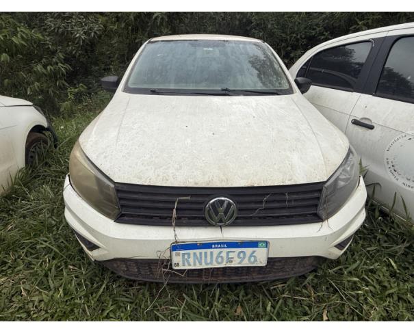 Foto de AUTOMOVEL VW/GOL 1.0L MC4, ALCOOL/GASOLINA, BRANCA, 2021/2022, CHASSI: 9BWAG45U8NT068979, RENAVAM: 01275350213, NO ESTADO EM QUE SE ENCONTRA.