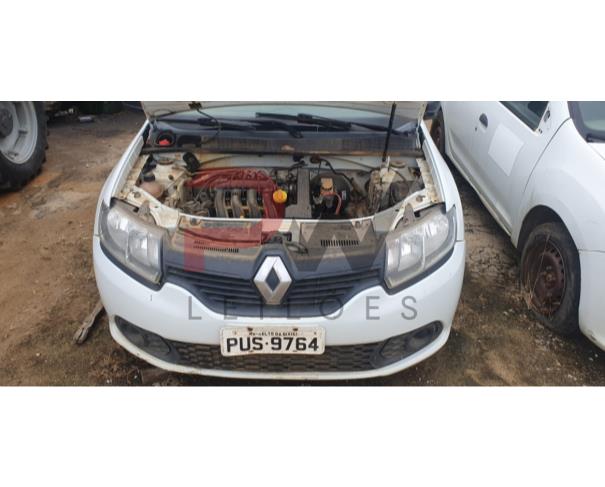 Foto de PASSAGEIRO / AUTOMOVEL RENAULT/SANDERO AUTH 10, ALCOOL/GASOLINA, BRANCA, 2014/2015, PLACA PUS-9764, CHASSI: 93Y5SRD04FJ510105, RENAVAM: 01018549576, NO ESTADO EM QUE SE ENCONTRA.