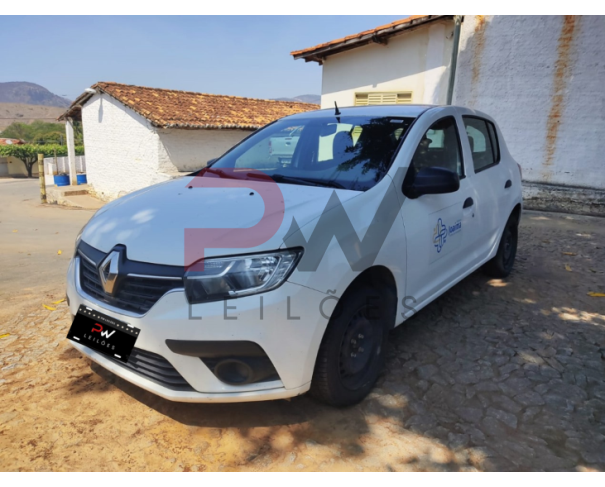 Foto de PASSAGEIRO / AUTOMOVEL RENAULT/SANDERO LIFE10MT, ALCOOL/GASOLINA, BRANCA, 2020/2021, NO ESTADO EM QUE SE ENCONTRA. 