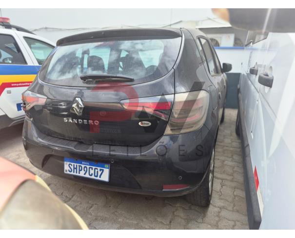 Foto de AUTOMOVEL, RENAULT/SANDERO SEDITION, PRETA,  2022/2023, ALCOOL/GASOLINA, CHASSI: 93Y5SRT55PJ266808,  RENAVAM: 01336688715, NO ESTADO EM QUE SE ENCONTRA.