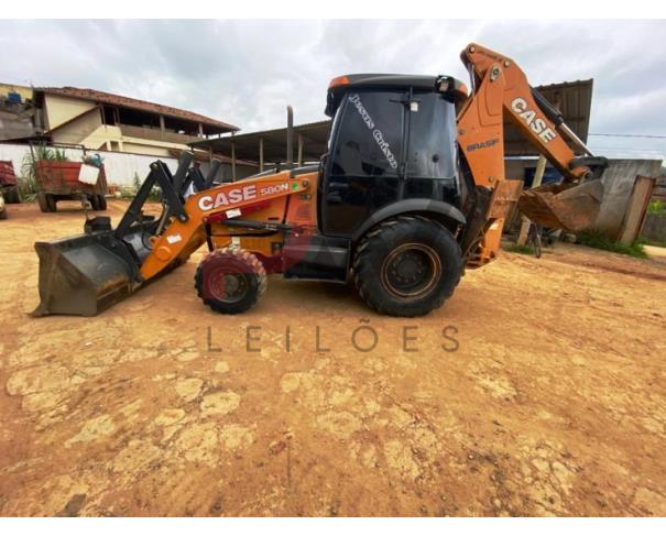 Foto de RETRO ESCAVADEIRA, CASE 580N, ANO 2019, SERIE NKAH0547, CHASSI HBZN580NLKAH20547, MOTOR 6190550, NO ESTADO EM QUE SE ENCONTRA. 