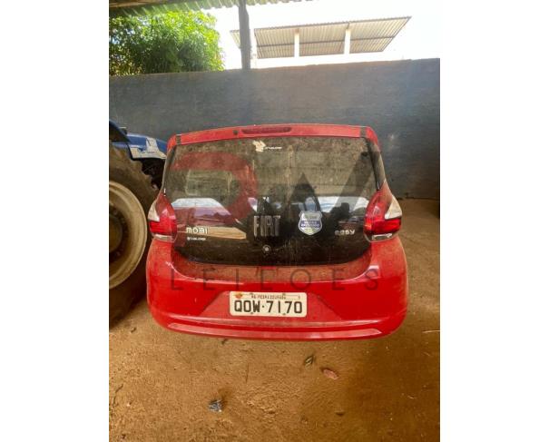 Foto de PASSAGEIRO / AUTOMOVEL FIAT/MOBI EASY, VERMELHA, ALCOOL/GASOLINA, 2018//2019, PLACA QOW-7170, CHASSI: 9BD341A4XKY570374, RENAVAM: 01161588326, NO ESTADO EM QUE SE ENCONTRA. 