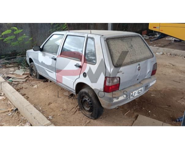 Foto de PAS/AUTOMOVEL FIAT/UNO MILLE ECONOMY, ALCOOL/GASOLINA, 2009/2010, PRATA, RENAVAM: 174349432, CHASSI: 9BD15822AA6384097, NO ESTADO EM QUE SE ENCONTRA.