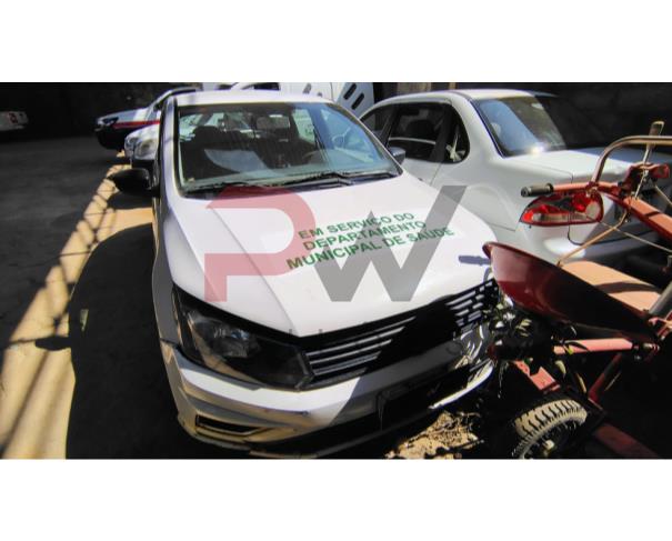 Foto de VW/GOL 1.6L MB5, ALCOOL/GASOLINA, BRANCA, 2020/2020, CHASSI: 9BWAB45U7LT106875, RENAVAM:122807819 , NO ESTADO EM QUE SE ENCONTRA.