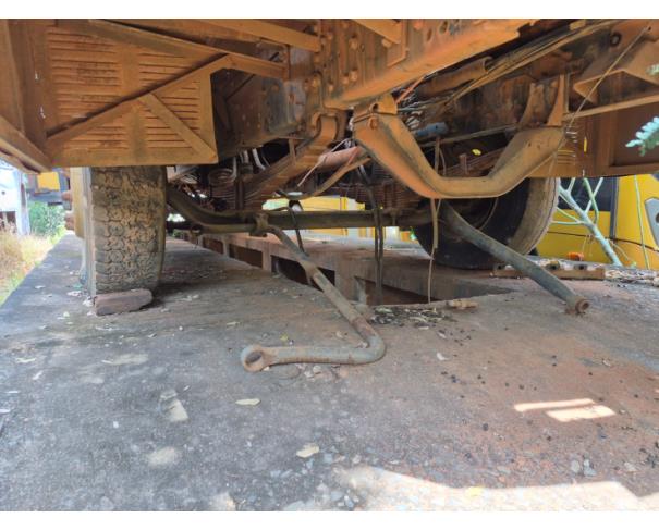 Foto de ONIBUS M.BENZ/INDUSCAR FOZ U, DIESEL, AMARELA, 2010/2010, CHASSI: 9BM384067AB723711, RENAVAM: 00226537030, NO ESTADO EM QUE SE ENCONTRA.