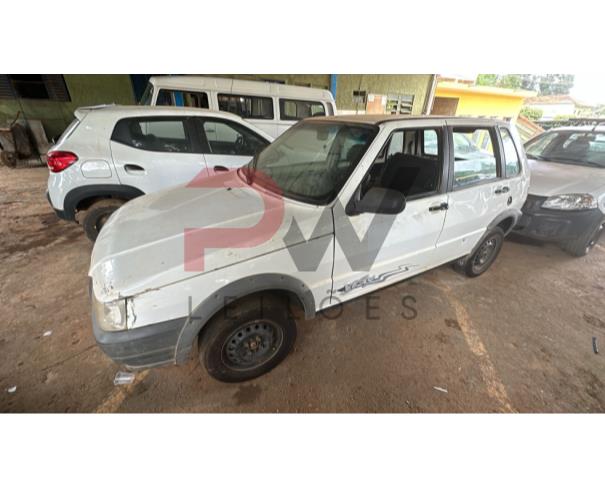 Foto de AUTOMOVEL FIAT/UNO MILLE WAY ECON, ALCOOL/GASOLINA, BRANCA, 2013/2013, CHASSI: ...26849,  NO ESTADO EM QUE SE ENCONTRA.