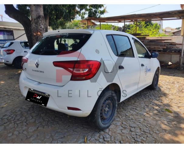Foto de PASSAGEIRO / AUTOMOVEL RENAULT/SANDERO LIFE10MT, ALCOOL/GASOLINA, BRANCA, 2020/2021, NO ESTADO EM QUE SE ENCONTRA. 