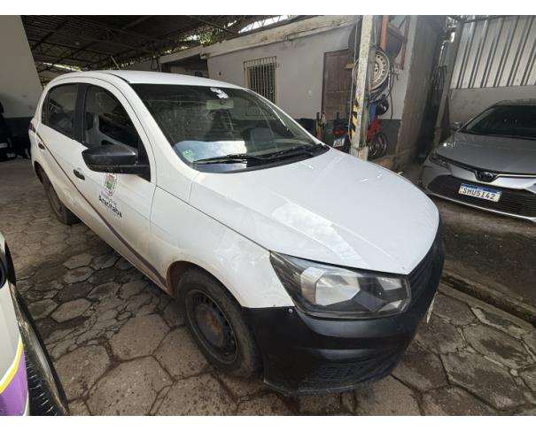 Foto de AUTOMOVEL VW/GOL 1.0L MC4, ALCOOL/GASOLINA, BRANCA, 2018/2019, CHASSI: 9BWAG45U1KT096361, RENAVAM:01177283120 , NO ESTADO EM QUE SE ENCONTRA.