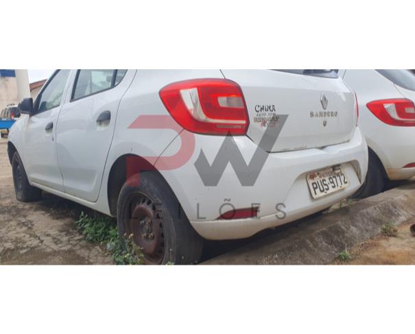 Foto de PASSAGEIRO / AUTOMOVEL RENAULT/SANDERO AUTH 10, ALCOOL/GASOLINA, 2014/2015, PLACA PUS-9772, CHASSI: 93Y5SRD04FJ509896, RENAVAM: 01018090174, NO ESTADO EM QUE SE ENCONTRA. 
