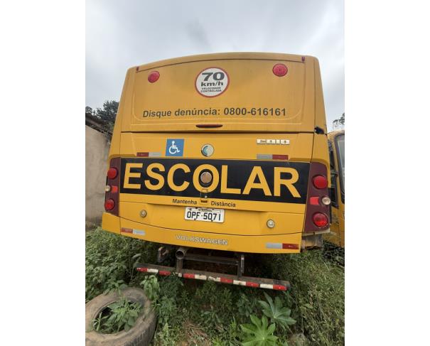 Foto de ONIBUS VW/15.190 EOD E.S.ORE, DIESEL, AMARELA, 2012/2013, CHASSI: 9532E82W0DR304968, RENAVAM: 00507283481, NO ESTADO EM QUE SE ENCONTRA.