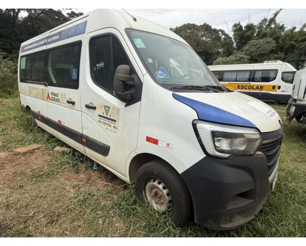 Foto de MICROONIB RENAULT/MASTER JI MBUS C, DIESEL, BRANCA, 2023/2024, CHASSI: 93YF6200XRJ610287, RENAVAM: 01337425734, NO ESTADO EM QUE SE ENCONTRA.