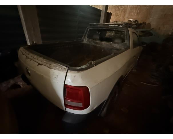 Foto de CAMINHONETE VW/NOVA SAVEIRO RB MBVS, ALCOOL/GASOLINA, BRANCA, 2018/2019, CHASSI: 9BWKB45UXKP020424, RENAVAM: 01161669148, NO ESTADO EM QUE SE ENCONTRA.