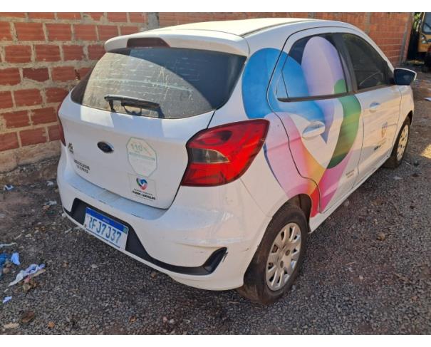 Foto de AUTOMOVEL FORD/KA SE 1.0 HA C, ALCOOL/GASOLINA, BRANCA, 2020/2021, CHASSI: 9BFZH55L4M8042104, RENAVAM: 01235816459, NO ESTADO EM QUE SE ENCONTRA.