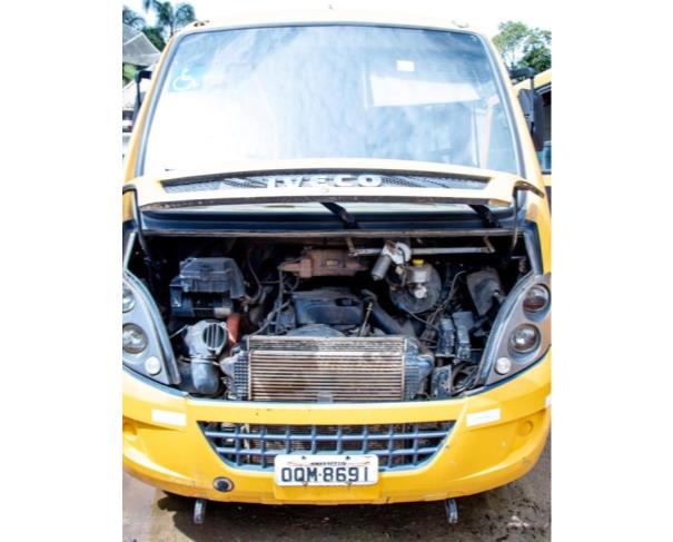 Foto de PAS/ONIBUS IVECO /CITYCLASS 70C17, DIESEL, 2013/2013, AMARELA, PLACA: OQM-8691, RENAVAM: 00565517333, CHASSI: 93ZL68C01D8452611, NO ESTADO EM QUE SE ENCONTRA.
