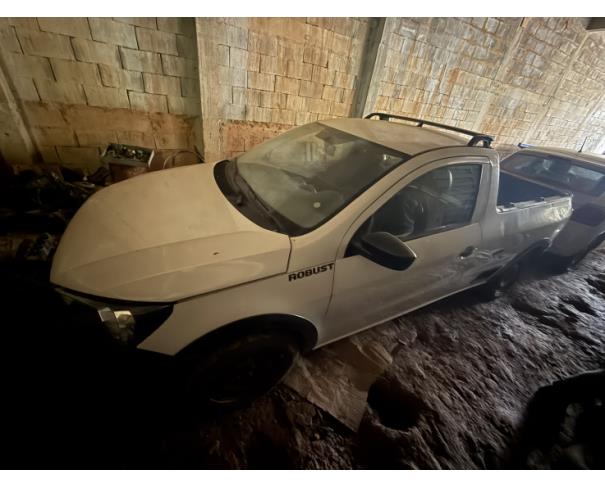 Foto de CAMINHONETE VW/NOVA SAVEIRO RB MBVS, ALCOOL/GASOLINA, BRANCA, 2018/2019, CHASSI: 9BWKB45UXKP020424, RENAVAM: 01161669148, NO ESTADO EM QUE SE ENCONTRA.