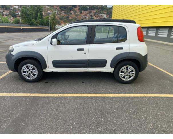 Foto de AUTOMOVEL FIAT/UNO WAY 1.0, ALCOOL/GASOLINA, BRANCA, 2012/2014, NO ESTADO EM QUE SE ENCONTRA. 