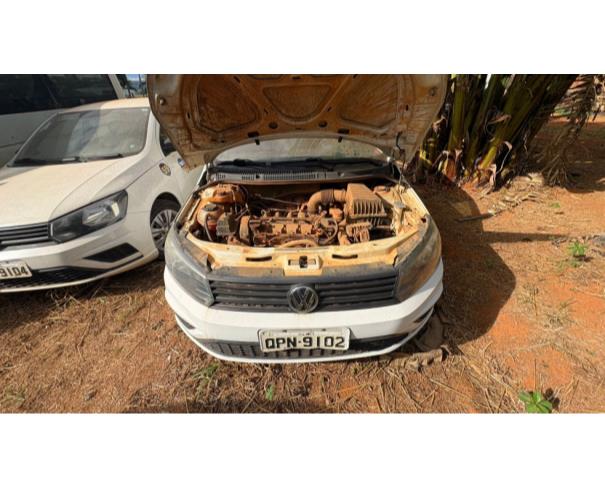 Foto de AUTOMOVEL VW/GOL 1.6L MB5, ALCOOL/GASOLINA, BRANCA, 2018/2019, CHASSI: 9BWAB45U8KT071164, RENAVAM: 01171059580, NO ESTADO EM QUE SE ENCONTRA.