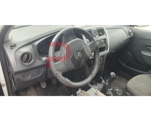 Foto de PASSAGEIRO / AUTOMOVEL RENAULT/SANDERO AUTH 10, ALCOOL/GASOLINA, BRANCA, 2017/2018, PLACA PZV-5662, CHASSI: 93Y5SRF84JJ864391, RENAVAM: 01120119240, NO ESTADO EM QUE SE ENCONTRA. 
