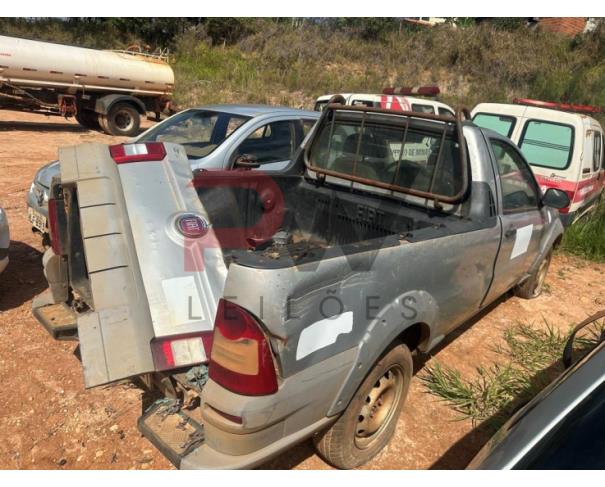 Foto de CARGA / CAMINHONETE FIAT/STRADA WORKING, 2012/2013, ALC/GASOL, PRATA, PLACA HLF-9981, RENAVAM: 00482159391, CHASSI: 9BD27805MD7566254, NO ESTADO EM QUE SE ENCONTRA.