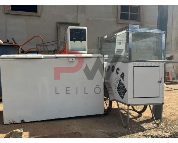 Foto de LOTE CONTENDO CADEIRAS, FOGÃO DE 04 BOCAS, AR CONDICIONADO, CONGELADOR 500LTS, PURIFICADOR, CARRINHO DE PIPOCA, FOGÃO INDUSTRIAL, NO ESTADO EM QUE SE ENCONTRAM.