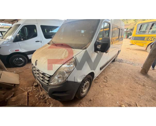 Foto de MICROONIB RENAULT/MASTER EUR STDL2, DIESEL, BRANCA, 2014/2015, CHASSI: 93YVE34MCFJ413974, RENAVAM: 01055147508, NO ESTADO EM QUE SE ENCONTRA.