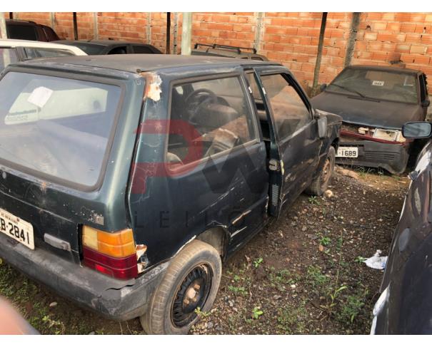 Foto de SUCATA / FIAT / UNO MILLE IE / PLACA: JEB2841 / UF: MG / MUNICÍPIO: BRUMADINHO / ANO FABRICAÇÃO: 1995 / ANO MODELO: 1995 / VERDE / CHASSI: 9BD146067S5630780 / MOTOR: 146A70114816591 / RENAVAM: 00645262200, NO ESTADO EM QUE SE ENCONTRA.